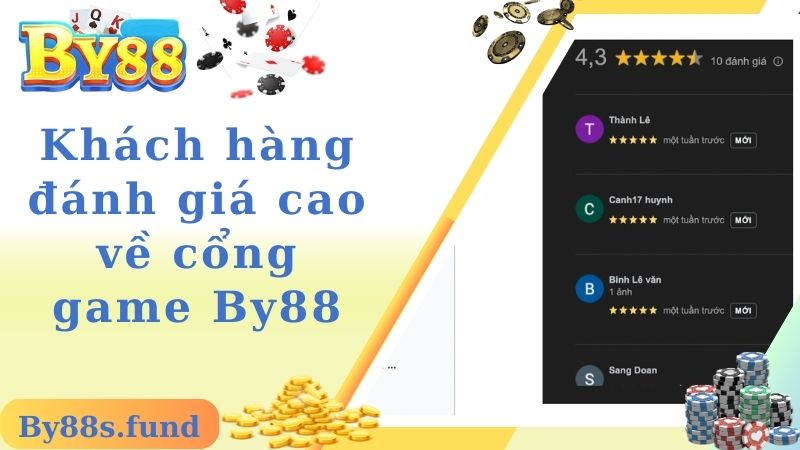 Khách hàng đánh giá cao về cổng game By88